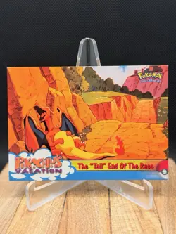 Pokemon Topps - The "Tail" End of the Race Pikachu's Vacation #50 - Black Logo - Image 1