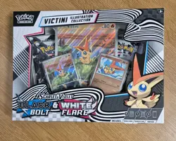 Pokemon TCG Black Bolt White Flare Victini Illustration Collection IN HAND - Image 1