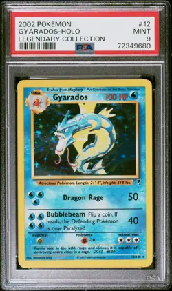2002 POKEMON LEGEND COLL #12 GYARADOS-HOLO PSA 9 - Image 1