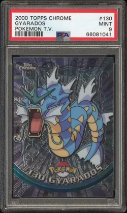 2000 TOPPS CHROME POKEMON T.V. #130 GYARADOS PSA 9 - Image 1