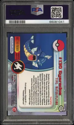 2000 TOPPS CHROME POKEMON T.V. #130 GYARADOS PSA 9 - Image 2