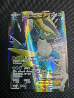 Pokemon TCG Cobalion Ex Plasma Storm 133/135 Full Art BW Holo NM - Image 1