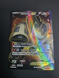 NM Pokemon TCG Dragons Exalted - Terrakion-EX (121/124) Full-Art Ultra Rare LP - Image 1