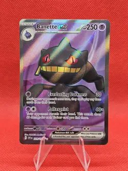 Pokemon TCG Banette ex Full Art 229/198 Scarlet and Violet Ultra Rare Card - Image 1
