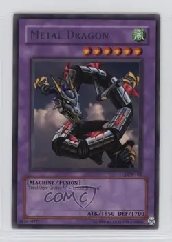Metal Dragon (R) YuGiOh Legend of Blue Eyes White #LOB-102 2002 00em - Image 1