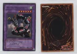 Metal Dragon (R) YuGiOh Legend of Blue Eyes White #LOB-102 2002 00em - Image 3