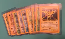 Pokemon Card Lot Of 9 Holo Cards Base Set, Fossil, Jungle LP Whitening Venusaur - Image 1
