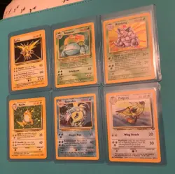 Pokemon Card Lot Of 9 Holo Cards Base Set, Fossil, Jungle LP Whitening Venusaur - Image 2