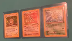 Pokemon Card Lot Of 9 Holo Cards Base Set, Fossil, Jungle LP Whitening Venusaur - Image 4