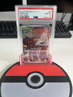 PSA 10 Drowzee AR Art Rare 086/078 SV1V Violet ex Pokemon Card Japanese Graded - Image 1