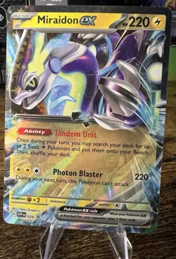 Miraidon EX SVP028 Black Star Promo Scarlet & Violet Ultra Holo Pokemon Card #28 - Image 1