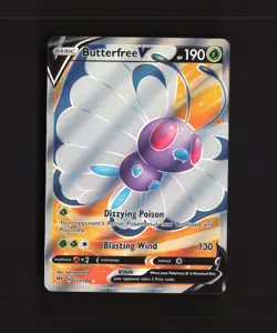Butterfree V 177/189 Darkness Ablaze Full Art Ultra Rare Holo Pokemon Card NM - Image 1