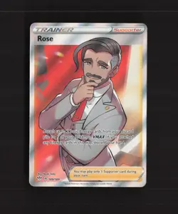 Rose 189/189 Darkness Ablaze Full Art Ultra Rare Holo Pokemon Card NM - Image 1