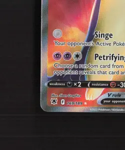 Hisuian Typhlosion V 169/189 Full Art Ultra Rare Holo Pokemon Card NM - Image 5