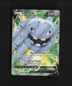 Steelix V 176/185 Vivid Voltage Full Art Ultra Rare Holo Pokemon Card NM - Image 1
