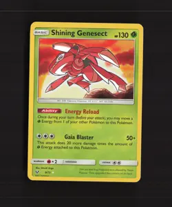 Shining Genesect 9/73 Shining Legends Shiny Holo Rare Pokemon Card NM - Image 1