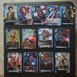 Gundam TCG Card Game Full Set C/U X8 Blue Beta Edit Lim Japan Dice-Promo-Token - Image 1