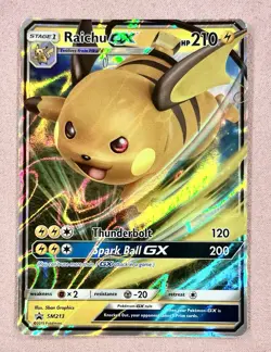 Raichu GX | SM213 | Promo Hidden Fates | Pokemon Card TCG | NM - Image 1
