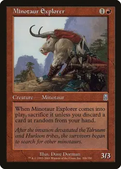MTG Odyssey --- MINOTAUR EXPLORER --- Uncommon! NM! Magic the Gathering! - Image 1