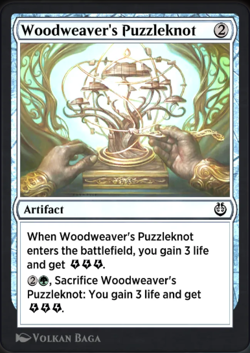 Magic the Gathering MTG Woodweaver's Puzzleknot (240) Kaladesh LP - Image 1