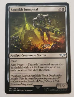 1x Sautekh Immortal Warhammer 40K Commander MTG Magic the Gathering NM - Image 1