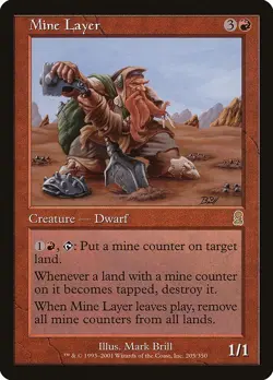MTG Odyssey --- MINE LAYER --- RARE! NM! Magic the Gathering! - Image 1
