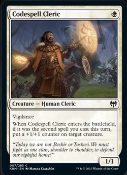 Magic the Gathering (mtg): KHM: Codespell Cleric - Image 1