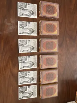 RARE MTG ORIGINAL UNLIMITED EMPTY STARTER DECK BOXES + INSTRUCTIONS X 6 - Image 2