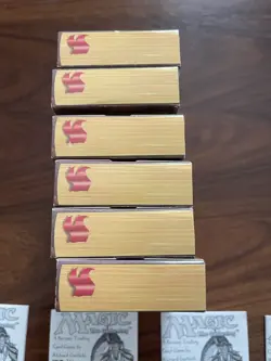RARE MTG ORIGINAL UNLIMITED EMPTY STARTER DECK BOXES + INSTRUCTIONS X 6 - Image 3