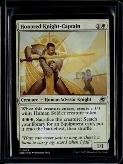 Honored Knight-Captain - 22 - Foil - EOE - NM - MTG Magic the Gathering - Image 1