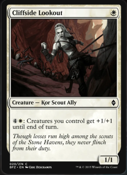 Cliffside Lookout [Battle for Zendikar] Magic MTG - Image 1