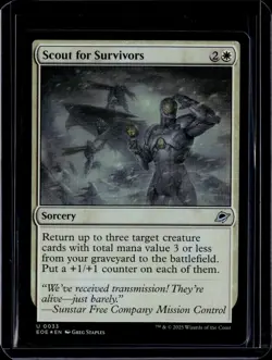 Scout For Survivors - 33 - Foil - EOE - NM - MTG Magic the Gathering - Image 1
