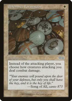 MTG - Defensive Formation - Urza's Saga - X1 - (LP) - - Image 1