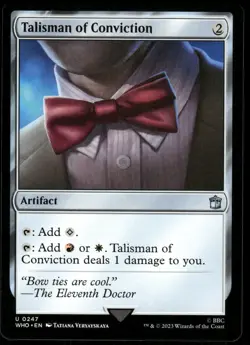 1x Talisman of Conviction - Universes Beyond: Doctor Who - NM - MTG - Image 1