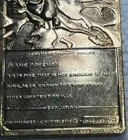 Pokemon Nintendo #06 Charizard Trading Card 23k Gold Plated 1999 Special Editio - Image 5