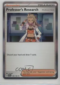 Professor's Research Holo Pokemon SV01: Scarlet & Violet #189 0p6 - Image 1