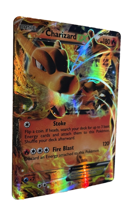 Pokemon TCG Charizard EX XY29 XY Black Star Promo Holo 2014/ FREE US $1 coin - Image 2