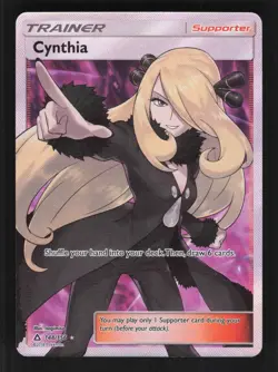 Pokemon Sun & Moon Ultra Prism #148/156 Cynthia (Full Art) Ultra Rare NM/M! - Image 1