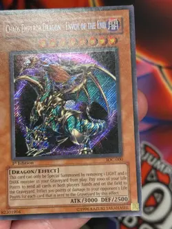 YuGiOh Chaos Emperor Dragon Envoy of the End IOC-000 Secret Rare 1st Edition NM - Image 5