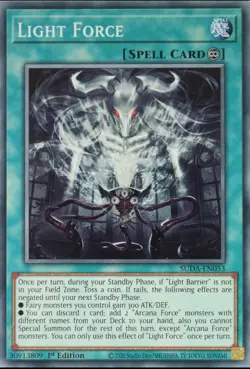 Yugioh! Light Force - SUDA-EN053 - Common - 1st Edition Near Mint, English - Image 2