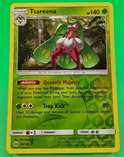 Tsareena 2017 Sun & Moon Reverse Holo Rare Pokemon Card 20/149 (NM) - Image 1