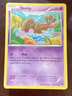Pokemon BREAKpoint Skrelp XY 63/122 Regular Common Card TCG NM - Image 1
