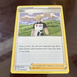 2020 Pokemon Rebel Clash UnCommon Dan 158/192 TCG REGULAR FINISH CARD - Image 1