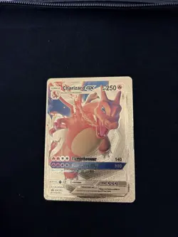 Charizard GX Gold Foil Textured Display Card NM/M Condition - Image 1