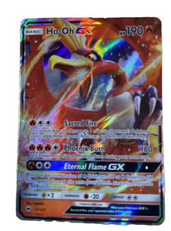 ULTRA RARE Ho-Oh GX 21/147 Burning Shadows Legendary Pokemon Card Holo Foil - Image 3