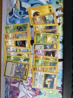 1999 Vintage TCG Pokemon Base Set Non-Holo Common/Uncommon/Rare Card Lot (33) - Image 5