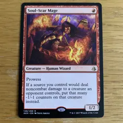 MTG Soul-Scar Mage Amonkhet Near Mint Rare Magic The Gathering Card English - Image 1