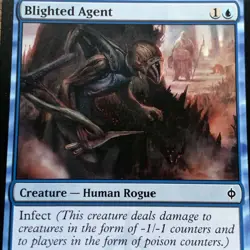 MTG Blighted Agent New Phyrexia NM Magic The Gathering Card - Image 2