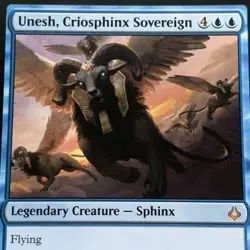 MTG Unesh, Criosphinx Sovereign Hour Of Devastation Mythic NM Magic Card - Image 2