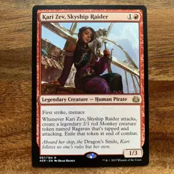 MTG Kari Zev, Skyship Raider Aether Revolt Rare Magic The Gathering Card NM EN - Image 1